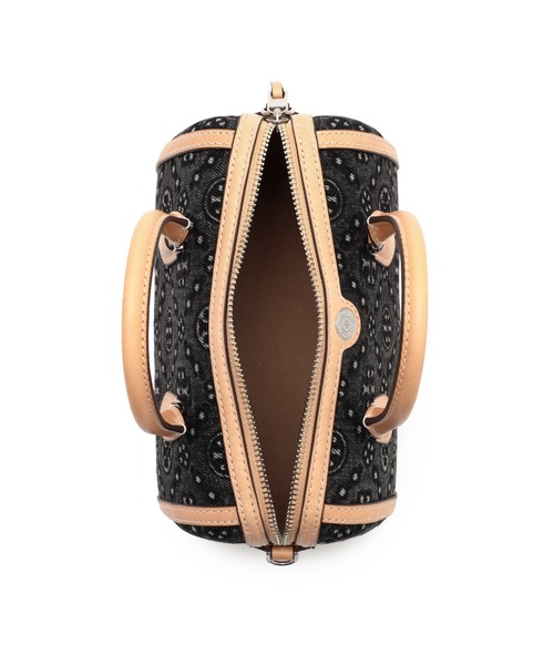 TORY BURCH（トリーバーチ）の「Tモノグラム デニム バレルバッグ（ショルダーバッグ・レディース・ブラック・ONE SIZE）」の4枚目の写真