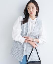 UNTITLED | ツイードカラーレスジレ(ブルゾン)