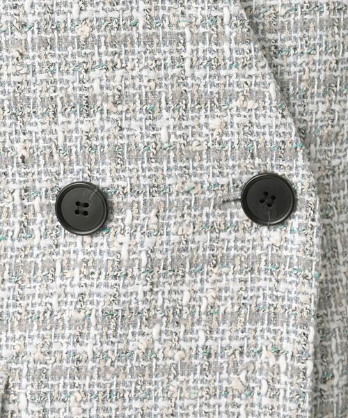 UNTITLED(アンタイトル)の「ツイードカラーレスジレ(ブルゾン・レディース・ライトグレー系3・00/02/04/44/48)」の6枚目の写真