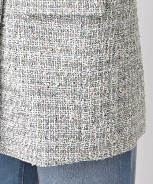 UNTITLED(アンタイトル)の「ツイードカラーレスジレ(ブルゾン・レディース・ライトグレー系3・00/02/04/44/48)」の13枚目の写真
