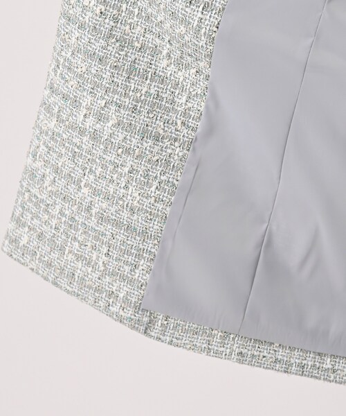 UNTITLED(アンタイトル)の「ツイードカラーレスジレ(ブルゾン・レディース・ライトグレー系3・00/02/04/44/48)」の14枚目の写真