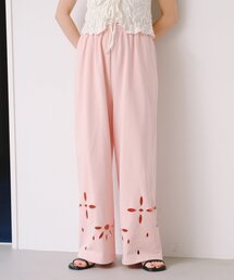 Kastane（カスタネ）の「【2026SSカタログ/2サイズ展開/低身長サイズ】カットアウトスウェットパンツ（スウェットパンツ）」