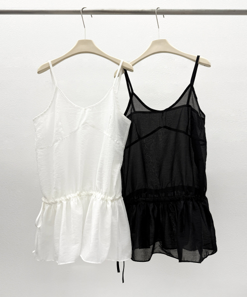 VASCARA(バスカラ)の「Layered See-Through Mini Dress (2colors)(ワンピース・レディース・ホワイト/ブラック・FREE)」の6枚目の写真