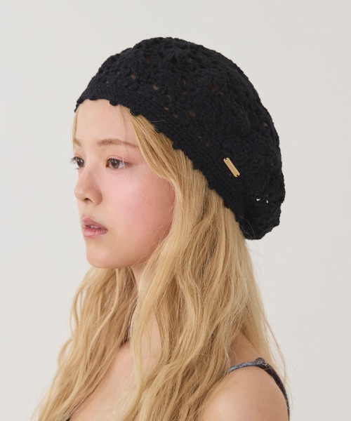 kaorinomori（カオリノモリ）の「kaorinomori  ピピベレー / カオリノモリ（ハンチング/ベレー帽・レディース・ホワイト/スカイブルー/ブラック・FREE）」の12枚目の写真