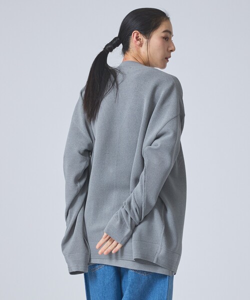 FORTUNA HOMME（フォルトゥナオム）の「【FORTUNA / フォルトゥナ】ECOTEC KnitMeshCD/エコテックニットメッシュカーディガン/ユニセックス/【WEB限定】（ニット/セーター・メンズ・グレー/ブラック/ホワイト・L/M）」の14枚目の写真