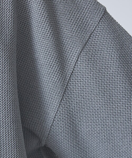 FORTUNA HOMME（フォルトゥナオム）の「【FORTUNA / フォルトゥナ】ECOTEC KnitMeshCD/エコテックニットメッシュカーディガン/ユニセックス/【WEB限定】（ニット/セーター・メンズ・グレー/ブラック/ホワイト・L/M）」の15枚目の写真