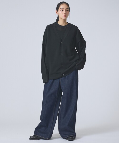 FORTUNA HOMME（フォルトゥナオム）の「【FORTUNA / フォルトゥナ】ECOTEC KnitMeshCD/エコテックニットメッシュカーディガン/ユニセックス/【WEB限定】（ニット/セーター・メンズ・グレー/ブラック/ホワイト・L/M）」の17枚目の写真