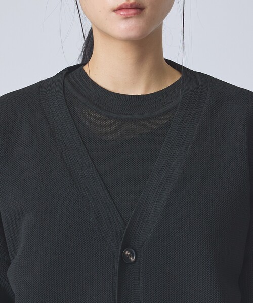 FORTUNA HOMME（フォルトゥナオム）の「【FORTUNA / フォルトゥナ】ECOTEC KnitMeshCD/エコテックニットメッシュカーディガン/ユニセックス/【WEB限定】（ニット/セーター・メンズ・グレー/ブラック/ホワイト・L/M）」の22枚目の写真