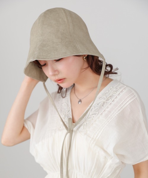 Bab(バブ)の「カットラウンドハット(ハット・レディース・ベージュ/ブラック・ONESIZE)」の9枚目の写真