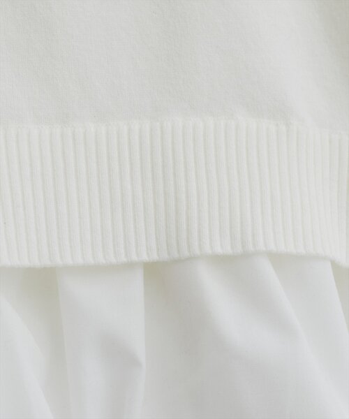 natural couture(ナチュラルクチュール)の「バルーンドッキングニット(ニット/セーター・レディース・イエロー/ブラック/サックスブルー/アイボリー・FREE)」の8枚目の写真