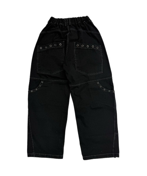 Chikashitsu +(チカシツプラス)の「【Chikashitsu +】eyelet pocket balloon pants / 【チカシツプラス】アイレットポケットバルーンパンツ(デニムパンツ・メンズ・ブラック・M/L)」の20枚目の写真