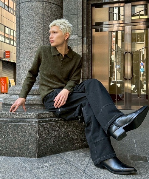 Chikashitsu +(チカシツプラス)の「【Chikashitsu +】eyelet pocket balloon pants / 【チカシツプラス】アイレットポケットバルーンパンツ(デニムパンツ・メンズ・ブラック・M/L)」の13枚目の写真