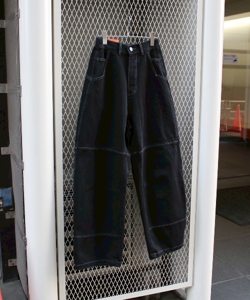 Chikashitsu +(チカシツプラス)の「【Chikashitsu +】eyelet pocket balloon pants / 【チカシツプラス】アイレットポケットバルーンパンツ(デニムパンツ・メンズ・ブラック・M/L)」の16枚目の写真