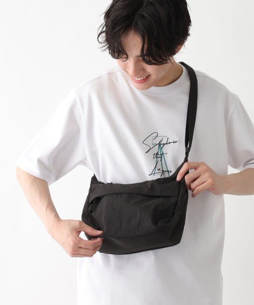 GLOBAL WORK（グローバルワーク）の「撥水ライト5ポケットショルダー/646382（ショルダーバッグ・メンズ・ブラック/アイボリー/ブルー/チャコールグレー/グリーン/ライトグレー・FREE）」の7枚目の写真