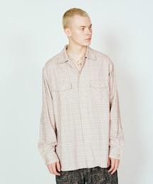 DEL MAR sportswear（デルマースポーツウェア）の「DEL MAR sportswear / デルマースポーツウエアー PRINTED COTTON CHECK SHIRT プリントネル チェックシャツ（シャツ/ブラウス）」