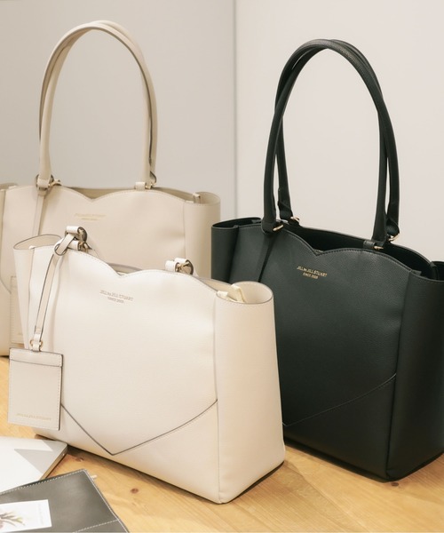 JILL by JILL STUART（ジルバイジルスチュアート）の「【再入荷】ハートカッティングA4トートバッグ（トートバッグ・レディース・ホワイト/ベージュ/ブラック・FREE）」の5枚目の写真