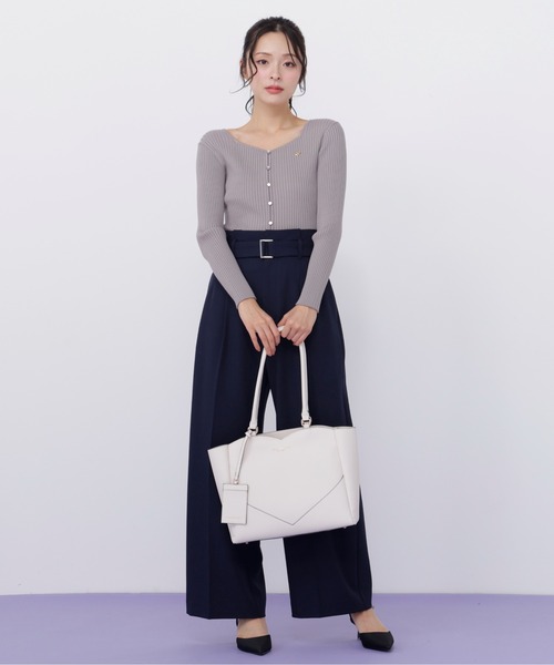 JILL by JILL STUART（ジルバイジルスチュアート）の「【再入荷】ハートカッティングA4トートバッグ（トートバッグ・レディース・ホワイト/ベージュ/ブラック・FREE）」の17枚目の写真