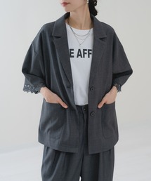 refinedworks | 【refinedworks】袖レース テーラー ジャケット(その他アウター)