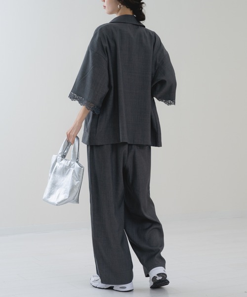 refinedworks（リファインドワークス）の「【refinedworks】袖レース テーラー ジャケット（その他アウター・レディース・ブラウン/チャコールグレー・FREE）」の17枚目の写真