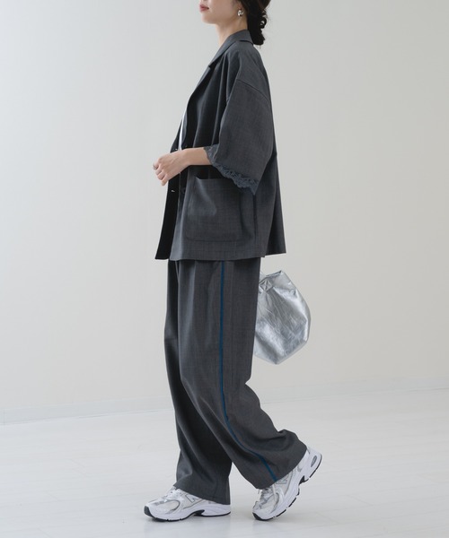 refinedworks（リファインドワークス）の「【refinedworks】袖レース テーラー ジャケット（その他アウター・レディース・ブラウン/チャコールグレー・FREE）」の18枚目の写真