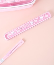 sanrio（サンリオ）の「〈SANRIO/サンリオ〉ハローキティ さくら 引フタ箸ケースセット HS-11-KTS（カトラリー）」