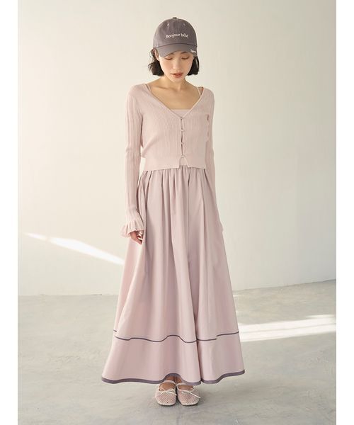 LILY BROWN(リリーブラウン)の「ウォッシャブルVネックニットカーディガン(カーディガン/ボレロ・レディース・ブラック/ピンクベージュ/その他・F)」の13枚目の写真