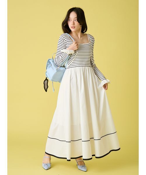 LILY BROWN(リリーブラウン)の「ウォッシャブルVネックニットカーディガン(カーディガン/ボレロ・レディース・ブラック/ピンクベージュ/その他・F)」の8枚目の写真