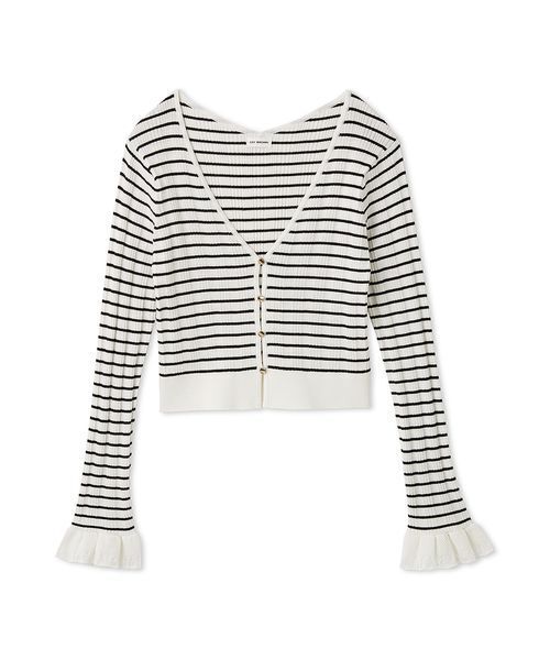 LILY BROWN(リリーブラウン)の「ウォッシャブルVネックニットカーディガン(カーディガン/ボレロ・レディース・ブラック/ピンクベージュ/その他・F)」の10枚目の写真