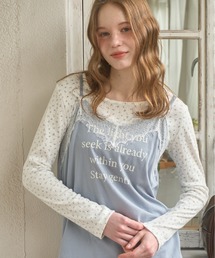 Birthday room | ロゴレース付キャミチュニック/logo lace cami tunic(キャミソール)