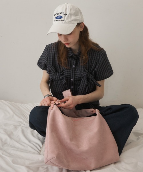 Birthday room（バースデイルーム）の「【大容量】2wayスエードライクショルダーBAG/2-way suede-like shoulder bag（ショルダーバッグ・レディース・ピンク/ブラウン・FREE）」の11枚目の写真