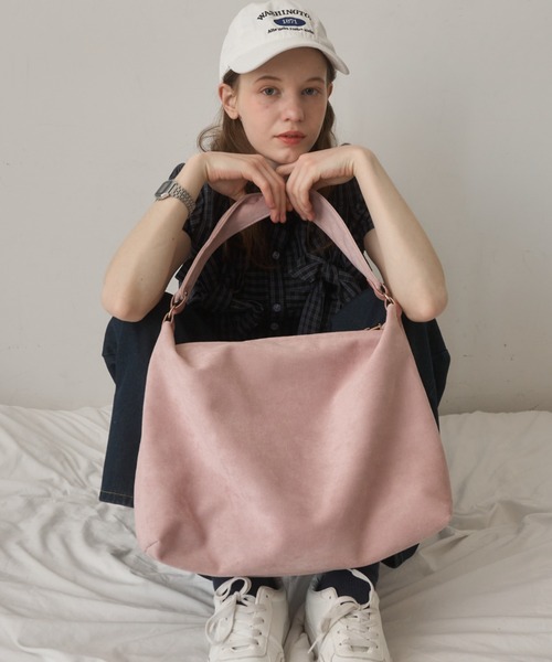 Birthday room（バースデイルーム）の「【大容量】2wayスエードライクショルダーBAG/2-way suede-like shoulder bag（ショルダーバッグ・レディース・ピンク/ブラウン・FREE）」の14枚目の写真