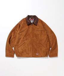 BEN DAVIS/WHITE LABEL | 【BEN DAVIS(ベンデイビス)】FAUX SUEDE WORK JACKET / ワーク ジャケット ジップ スウェード ポケット(ブルゾン)