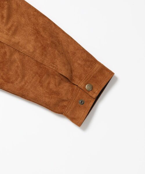 BEN DAVIS/WHITE LABEL(ベンデイビス ホワイトラベル)の「【BEN DAVIS(ベンデイビス)】FAUX SUEDE WORK JACKET / ワーク ジャケット ジップ スウェード ポケット(ブルゾン・メンズ・ベージュ系その他3/ベージュ・MEDIUM/LARGE/X-LARGE)」の4枚目の写真