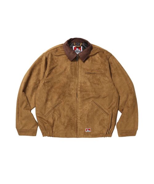 BEN DAVIS/WHITE LABEL(ベンデイビス ホワイトラベル)の「【BEN DAVIS(ベンデイビス)】FAUX SUEDE WORK JACKET / ワーク ジャケット ジップ スウェード ポケット(ブルゾン・メンズ・ベージュ系その他3/ベージュ・MEDIUM/LARGE/X-LARGE)」の6枚目の写真