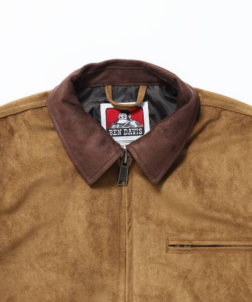 BEN DAVIS/WHITE LABEL(ベンデイビス ホワイトラベル)の「【BEN DAVIS(ベンデイビス)】FAUX SUEDE WORK JACKET / ワーク ジャケット ジップ スウェード ポケット(ブルゾン・メンズ・ベージュ系その他3/ベージュ・MEDIUM/LARGE/X-LARGE)」の8枚目の写真