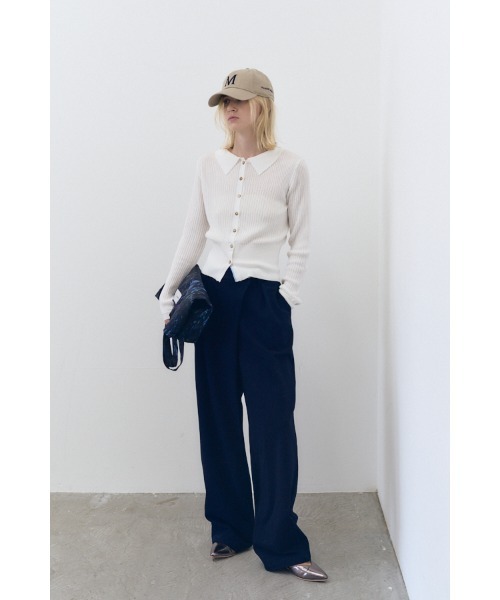 Muel Chic(ミュエルシック)の「Nove sweat denim pants ノーヴェスウェットデニムパンツ(デニムパンツ・レディース・ブルー/ブラック/インディゴブルー・SMALL/MEDIUM)」の12枚目の写真