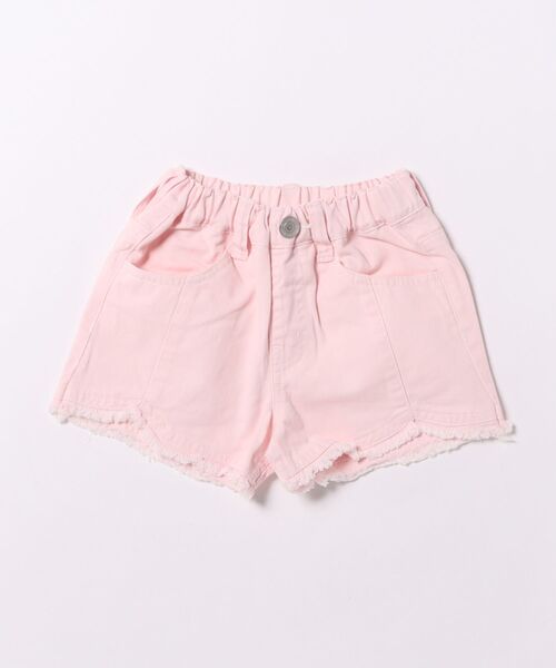 apres les cours（アプレレクール）の「【WEB限定】フリンジショートパンツ（デニムパンツ・キッズ・ネイビー/オフホワイト/レモンイエロー/ブルー/ピンク・100/110/130/140/90/80/120）」の5枚目の写真