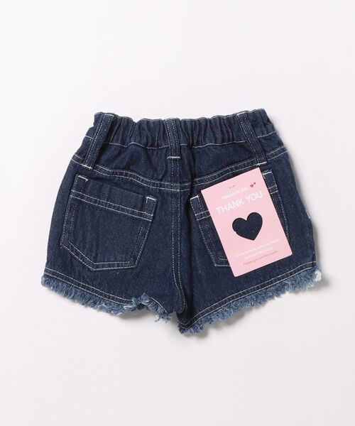 apres les cours（アプレレクール）の「【WEB限定】フリンジショートパンツ（デニムパンツ・キッズ・ネイビー/オフホワイト/レモンイエロー/ブルー/ピンク・100/110/130/140/90/80/120）」の6枚目の写真