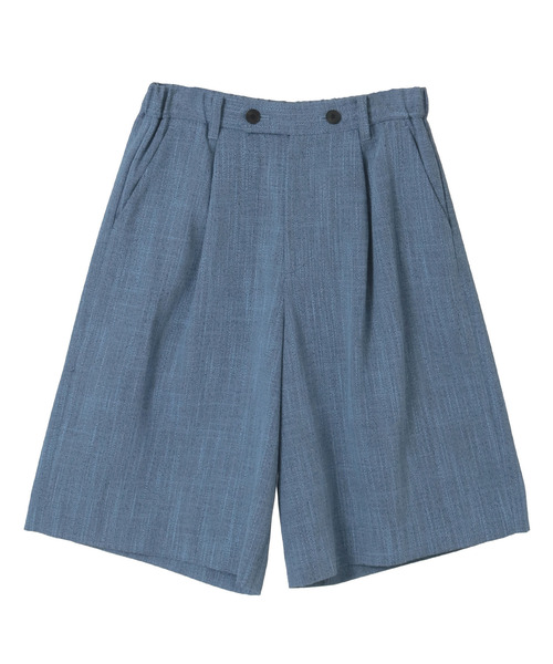 CURRENTAGE(カレンテージ)の「Original Textile Short Pants(その他パンツ・レディース・ブルー/ベージュ・2/1)」の1枚目の写真