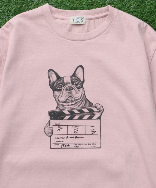 The Endless Summer（エンドレスサマー）の「TES [Action!] TEE/ Tシャツ（Tシャツ/カットソー・メンズ・ベージュ/ホワイト/ピンク・SMALL/MEDIUM/LARGE/X-LARGE）」の6枚目の写真