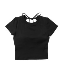 OSYAREVO（オシャレボ）の「ヨガウェア トップス カップ付き バックオープン 半袖（その他トップス）」