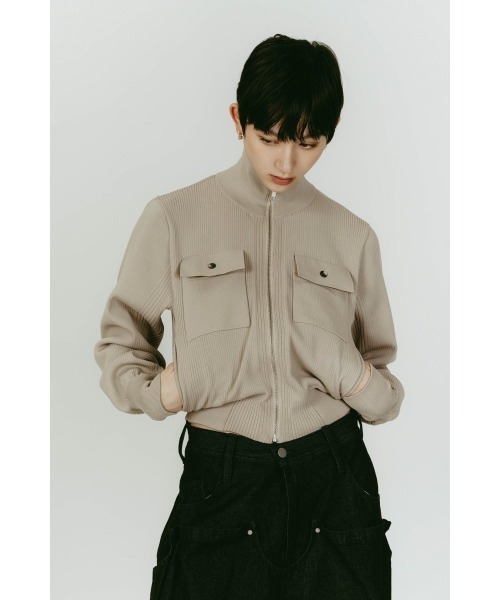 pocket zip up knit（ニット/セーター）｜Knuth Marf（クヌースマーフ