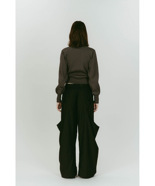 Knuth Marf（クヌースマーフ）の「pocket zip up knit（ニット/セーター・レディース・サンドベージュ/グレー・FREE）」の10枚目の写真