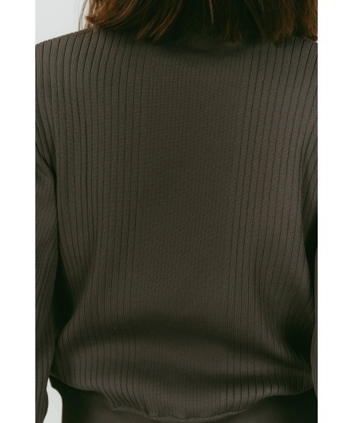 Knuth Marf（クヌースマーフ）の「pocket zip up knit（ニット/セーター・レディース・サンドベージュ/グレー・FREE）」の14枚目の写真