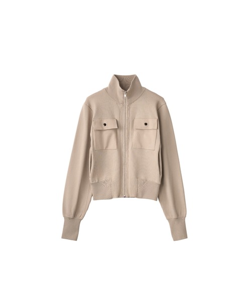 Knuth Marf（クヌースマーフ）の「pocket zip up knit（ニット/セーター・レディース・サンドベージュ/グレー・FREE）」の4枚目の写真