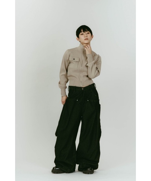 pocket zip up knit（ニット/セーター）｜Knuth Marf（クヌースマーフ