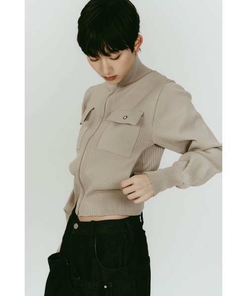 pocket zip up knit（ニット/セーター）｜Knuth Marf（クヌースマーフ
