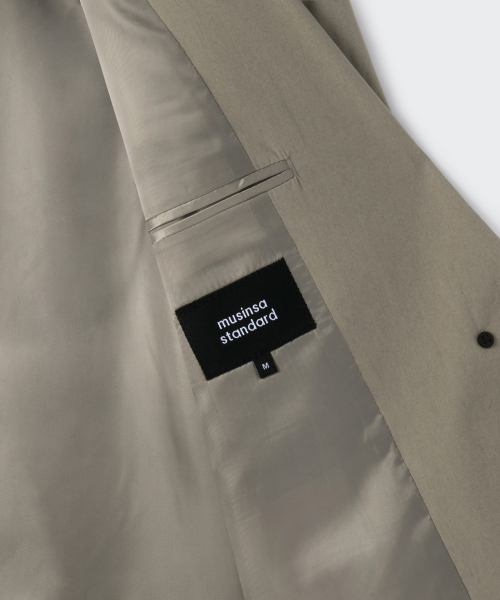 MUSINSA STANDARD WOMAN（ムシンサスタンダードウーマン）の「ウィメンズウォッシュドコットンオーバーサイズブレザー[カーキベージュ]（テーラードジャケット・レディース・その他・X-SMALL/SMALL/MEDIUM/LARGE）」の8枚目の写真