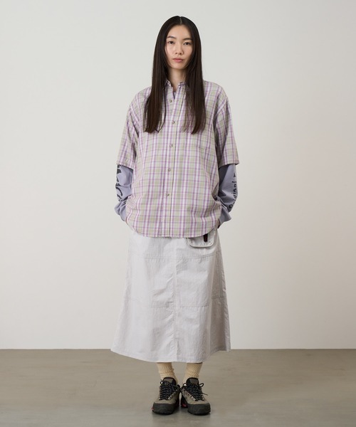 Gramicci(グラミチ)の「NYLON UTILITY SKIRT|ナイロンユーティリティスカート(スカート・レディース・オリーブ/ネイビー系/ブラック/キナリ・M/L/S)」の7枚目の写真