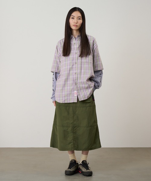 Gramicci(グラミチ)の「NYLON UTILITY SKIRT|ナイロンユーティリティスカート(スカート・レディース・オリーブ/ネイビー系/ブラック/キナリ・M/L/S)」の10枚目の写真